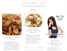 Tablet Screenshot of centsablyfit.com